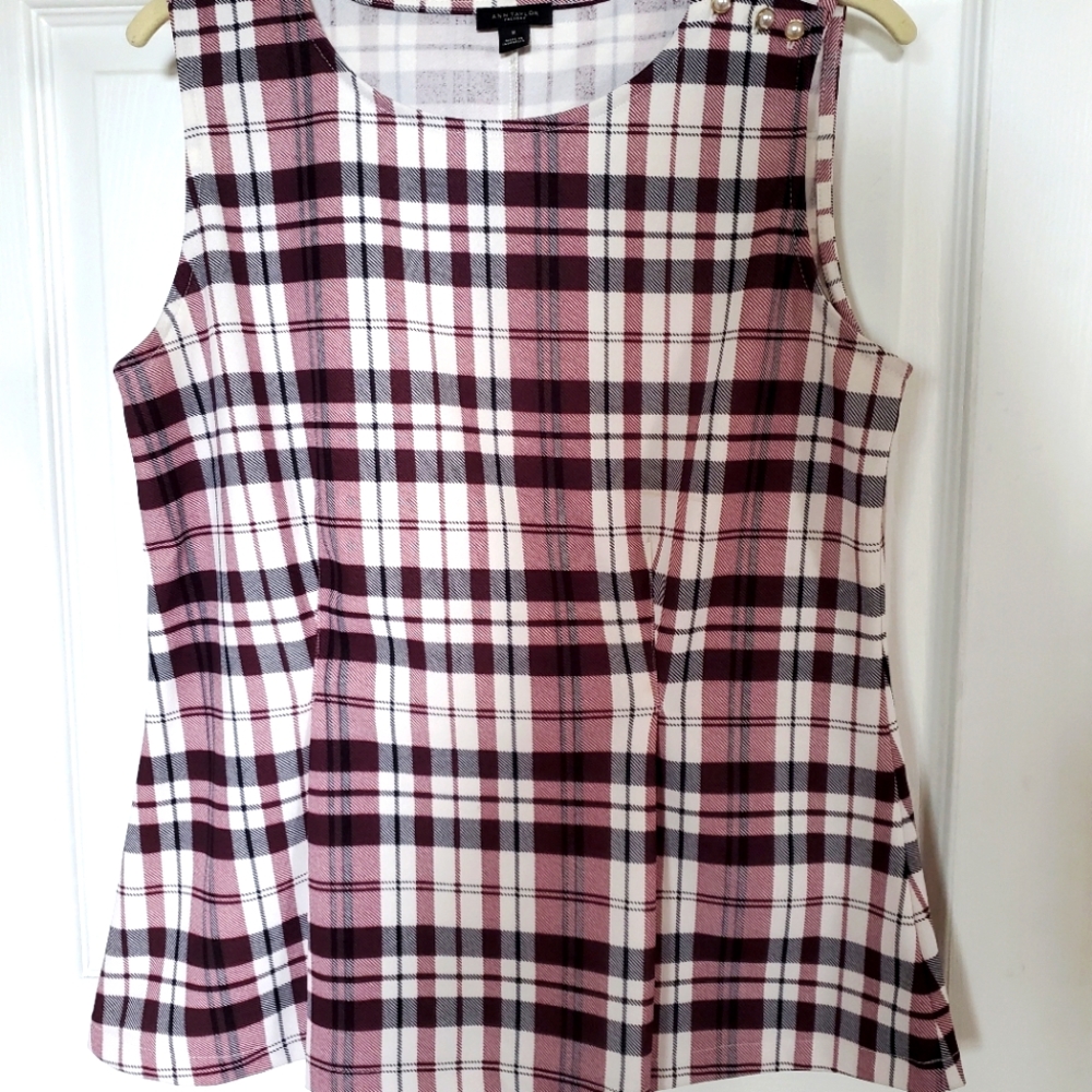 Professional plaid top